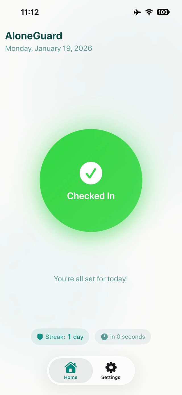 One-Tap Daily Check-in